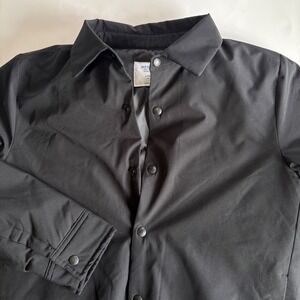 Old Navy Active‎ Boys Large 10/12 Black Lightweight Puffer Coat Snap Front
